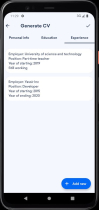 CVGenie - Advanced Native Android CV Generator App Screenshot 14
