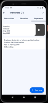 CVGenie - Advanced Native Android CV Generator App Screenshot 15