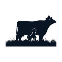 Cow and Goat Farm Logo 