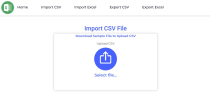 Import Export CSV and Excel File in PHP and MySQL Screenshot 2