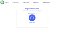 Import Export CSV and Excel File in PHP and MySQL Screenshot 3