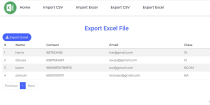 Import Export CSV and Excel File in PHP and MySQL Screenshot 5
