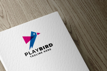 Play Bird Pro Logo Template Screenshot 2