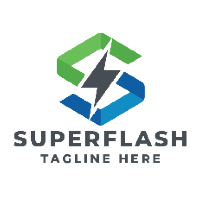 Super Flash Letter S Pro Logo Template