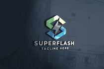 Super Flash Letter S Pro Logo Template Screenshot 1