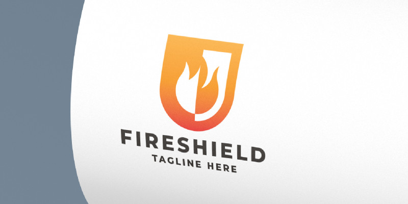 Fire Shield Pro Logo Template