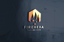 Fire Hexa Pro Logo Template Screenshot 1