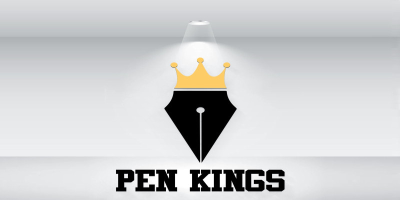 Pen Kings Logo Template For Pen Shop
