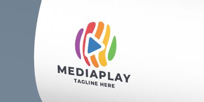 Media Play Pro Logo Template