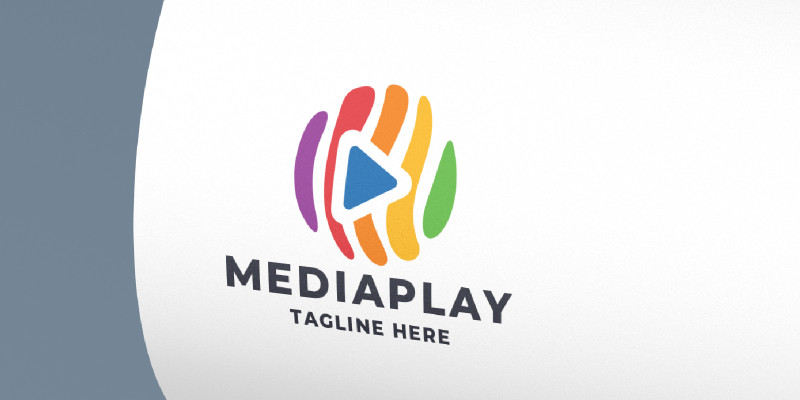 Media Play Pro Logo Template