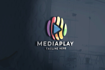Media Play Pro Logo Template Screenshot 1
