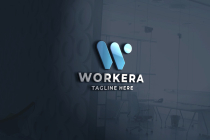 Workera Letter W Pro Logo Template Screenshot 1