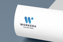 Workera Letter W Pro Logo Template Screenshot 2