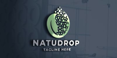 Nature Drop Pro Logo Template
