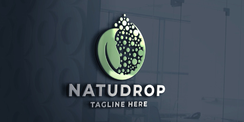Nature Drop Pro Logo Template