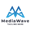 Media Wave Logo Template