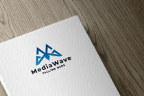 Media Wave Logo Template Screenshot 2