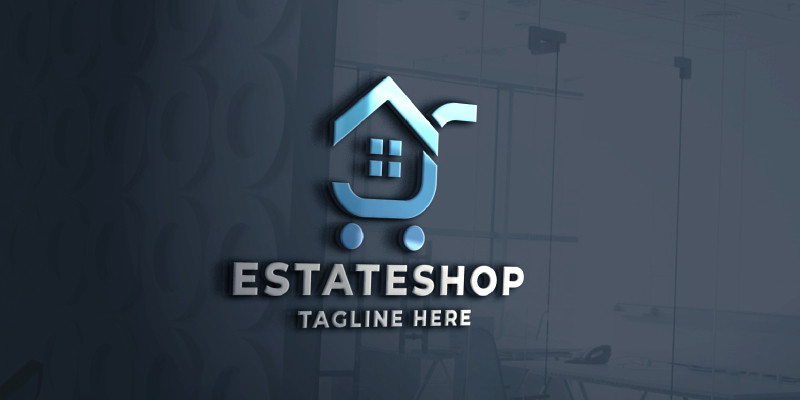 Real Estate Shop Pro Logo Template