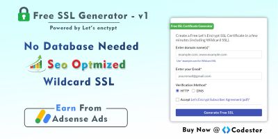 Free SSL - Generate Free Encrypt SSL Script