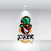 Joker Head Gambling Logo Template