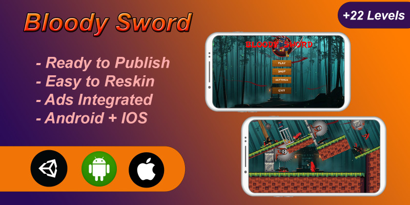 Bloody Sword - Complete Unity Template With Ads