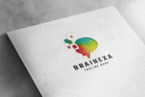 Brain Pixel Pro Logo Template Screenshot 1
