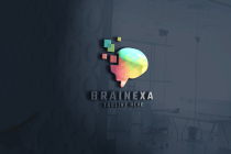 Brain Pixel Pro Logo Template Screenshot 2
