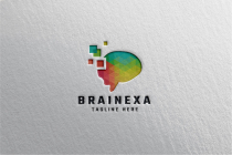 Brain Pixel Pro Logo Template Screenshot 3