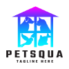 Pet Shop Square Logo Template