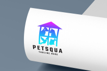 Pet Shop Square Logo Template Screenshot 1