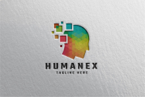 Human Pixel Pro Logo Template Screenshot 3