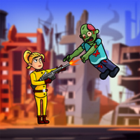 Zombie Ricochet Women Hunter - Construct 3