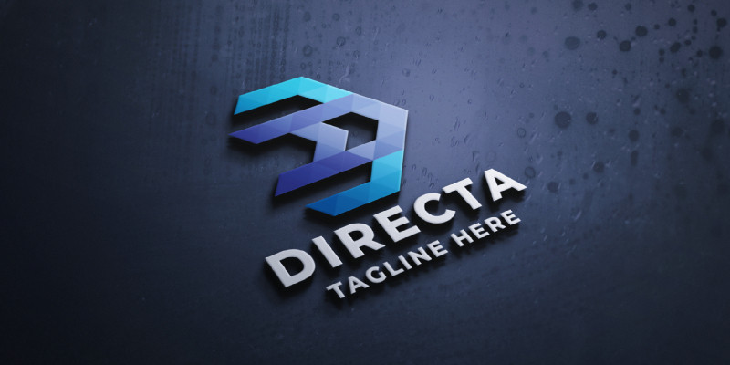 Directa Arrow Side Pro Logo Template