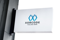 Xor Code Pro Logo Template Screenshot 3