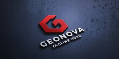 Geonova Cubical G Letter Pro Logo Template