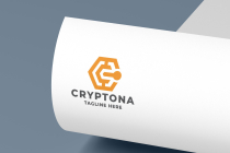 Crypto Coin Cube Pro Logo Template Screenshot 1