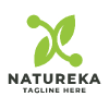 Natureka Letter N Pro Logo Template