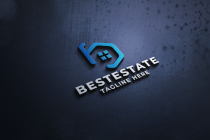 Best Real Estate Letter B Pro Logo Template Screenshot 1