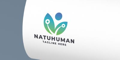 Nature Human Pro Logo Template