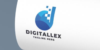 Digitallex Letter D Pro Logo Template