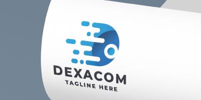 Dexacom Letter D Pro Logo Template