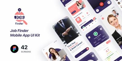 Job Finder Mobile App UI Kit Figma
