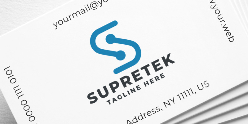 Supretek Letter S Pro Logo Template