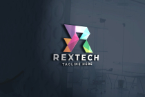 Rextech Letter R Pro Logo Template Screenshot 1
