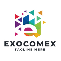 Exocomex Letter E Pro Logo Template