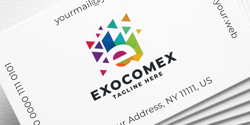 Exocomex Letter E Pro Logo Template