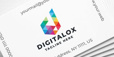 Digitalox Letter D Pro Logo Template