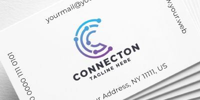 Connecton Letter C Pro Logo Template