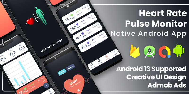 Heart Rate Monitor - Android App Source Code