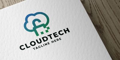Cloud Tech Pro Logo Template